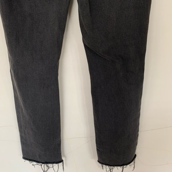 L’agence Audrina straight High Rise vintage black worn destruct Jeans - Picture 12 of 16